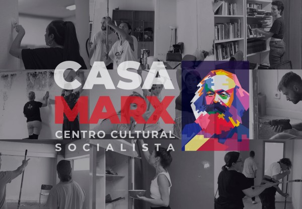 Imagen de cabecera de Casa Marx, un centro cultural socialista en Vallekas
