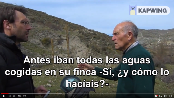 Contamos a uno de los vecinos del pueblo el plan #SEDIMENTA para recuperar el cerro de San Cristóbal
