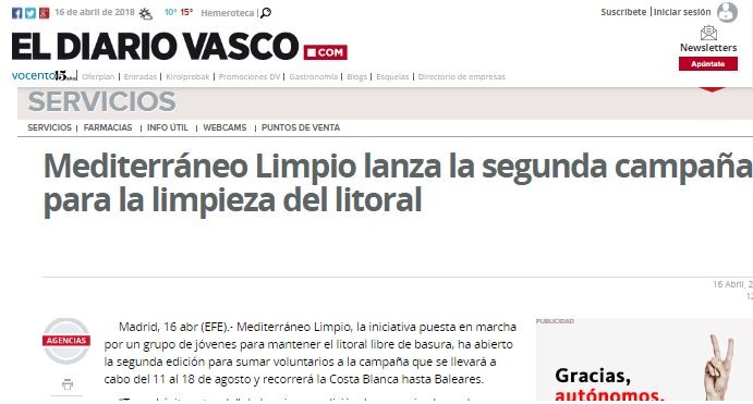 Gracias a El Diario Vasco por vuestro apoyo!!