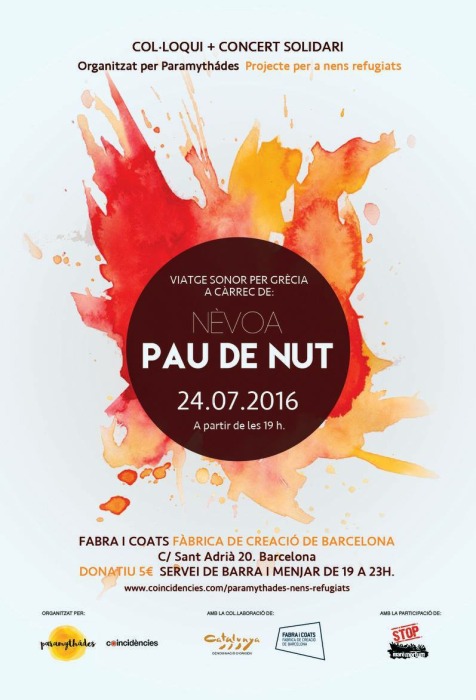 Alegria i Cartell del Concert Solidari Paramythades